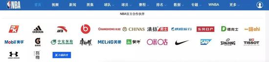 ▲ NBA中国官方合作伙伴 ▲ NBA中国官方合作伙伴